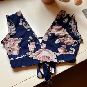 floral crop top